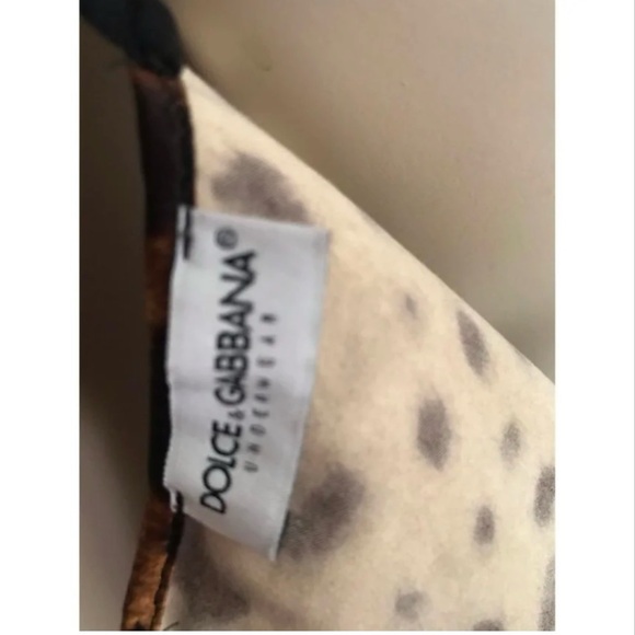 Dolce & Gabbana Underwear midi synthetic leopard slip dress. Good condition. - Picture 7 of 8